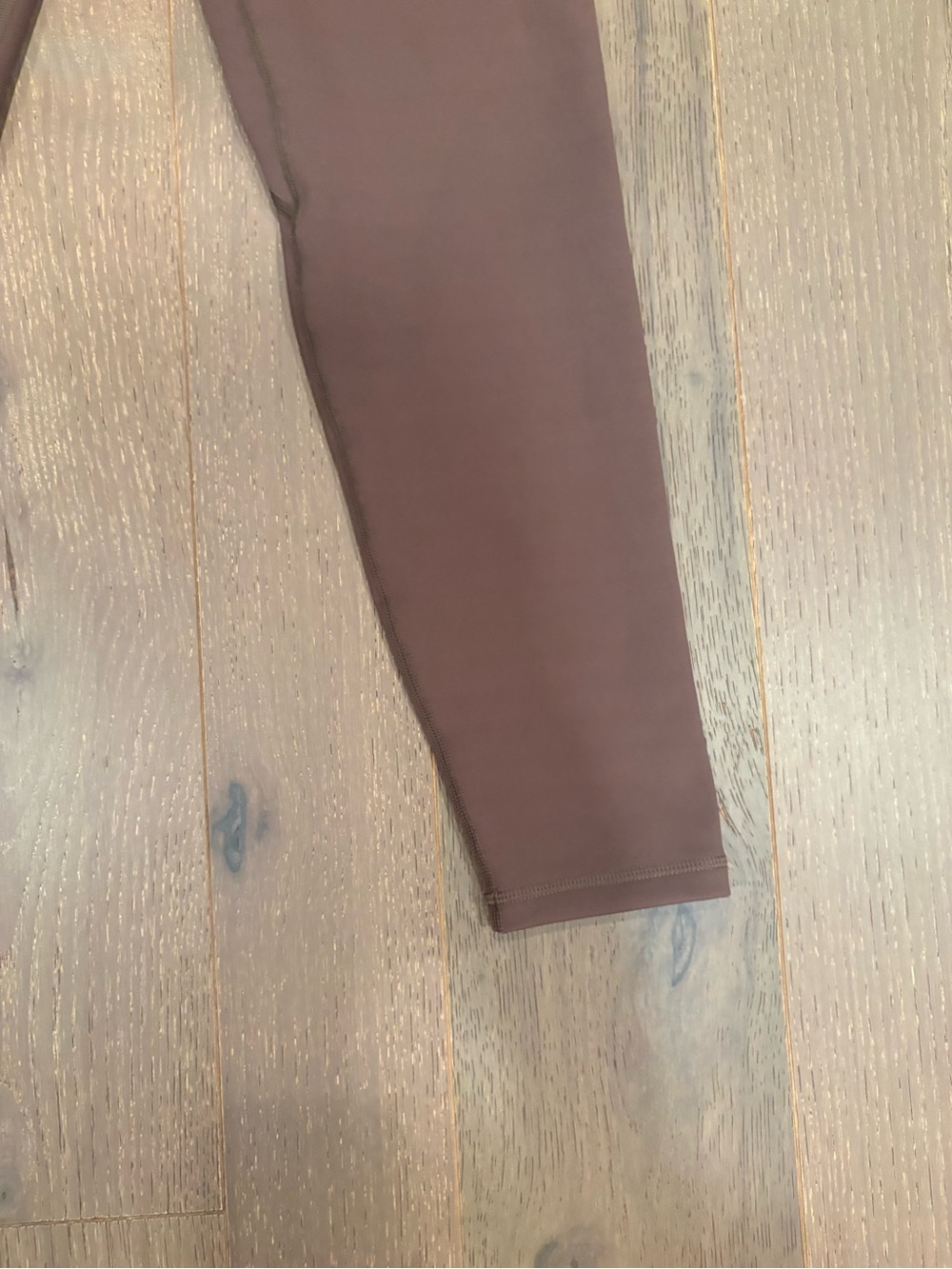 Yelete Active $40 Fleece-Lined High-Waisted Leggings Chocolate Brown M like new - Picture 3 of 9